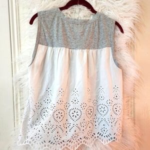 La Vie Rebecca Taylor Lace Back Tank